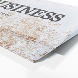 Your Business Company Metal White Wall Art