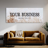 Your Business Company Metal White Wall Art
