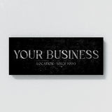 Your Business Company Silver Wall Art
