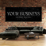 Your Business Company Silver Wall Art