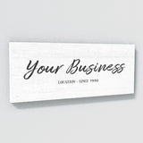 Your Business Company White Wall Art
