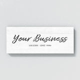 Your Business Company White Wall Art