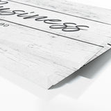 Your Business Company White Wooden Wall Art
