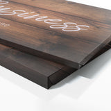 Your Business Company Wooden Plank Wall Art