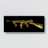 Thompson Gun Gold Wall Art