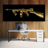Thompson Gun Gold Wall Art