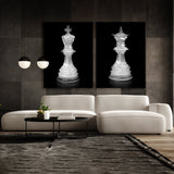Chess King Crystal_Queen Crystal Wall Art