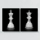 Chess King Crystal_Queen Crystal Wall Art