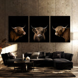 Animal Highland Cow Wall Art