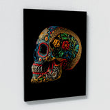 Skull Colorful Mexican Sugar Skull Wall Art