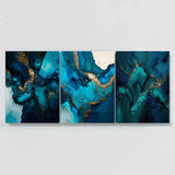 Marble Modern Luxury Azure Wall Art