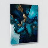 Marble Modern Luxury Azure Wall Art