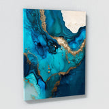 Marble Modern Luxury Azure Wall Art