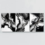 Marble Modern Luxury Black White Wall Art
