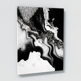 Marble Modern Luxury Black White Wall Art