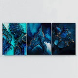 Marble Modern Luxury Blue Wall Art