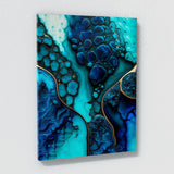 Marble Modern Luxury Blue Wall Art