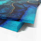 Marble Modern Luxury Blue Wall Art