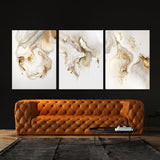 Marble Modern Luxury Cream White Wall Art