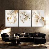 Marble Modern Luxury Cream White Wall Art