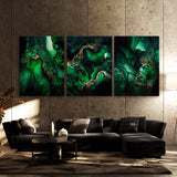 Marble Modern Luxury Emerald Green Wall Art