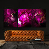 Marble Modern Luxury Magenta Wall Art