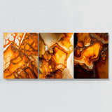 Marble Modern Luxury Orange Wall Art
