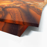 Marble Modern Luxury Orange Wall Art
