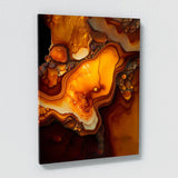 Marble Modern Luxury Orange Wall Art