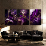 Marble Modern Luxury Purple Wall Art