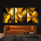Marble Modern Luxury Yellow Wall Art