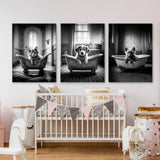 Nurbusery Baby Cat Dog Wolf 1 Wall Art