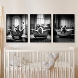 Nurbusery Baby Cat Dog Wolf 1 Wall Art