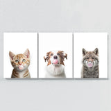 Nurbusery Baby Cat Dog Wolf 5 Wall Art