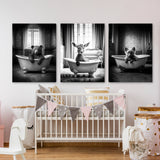 Nursery Baby Bear Deer Wolf 1 Wall Art