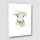 Nursery Baby Cow Pig Sheep 4 Wall Art