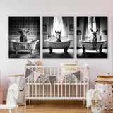 Nursery Baby Donkey Highland Horse 1 Wall Art