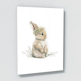 Nursery Baby Hedgehog Rabbit Raccoon 4 Wall Art