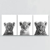 Nursery Baby Leopard Lion Tiger 2 Wall Art