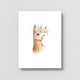 Nursery Baby Alpaca Boho 124 Wall Art