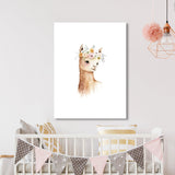 Nursery Baby Alpaca Boho 124 Wall Art