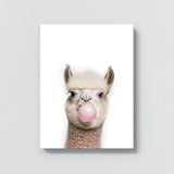 Nursery Baby Alpaca Bubble Gum 39 Wall Art