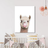 Nursery Baby Alpaca Bubble Gum 39 Wall Art