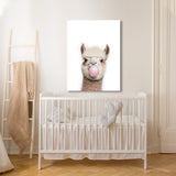Nursery Baby Alpaca Bubble Gum 39 Wall Art