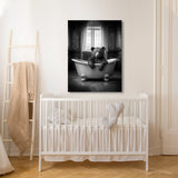 Nursery Baby Bear Bathtub 65 Wall Art