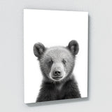 Nursery Baby Bear Black White 186 Wall Art