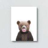 Nursery Baby Bear Bubble Gum 22 Wall Art