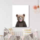 Nursery Baby Bear Bubble Gum 22 Wall Art