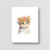Nursery Baby Cat Boho 109 Wall Art