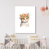 Nursery Baby Cat Boho 109 Wall Art
